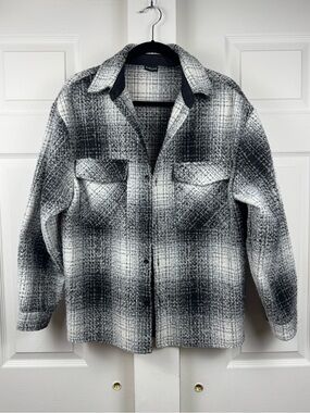 Parijan Checkered Tweed Shirt Jacket
